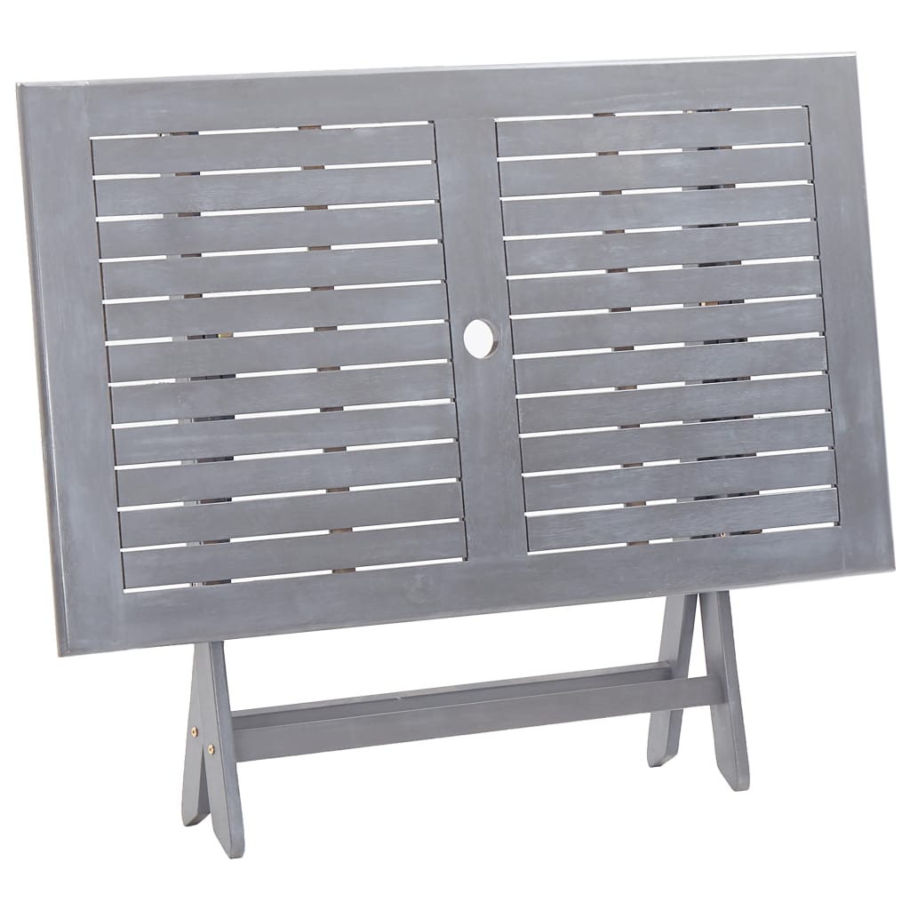 Vidaxl 5/7X Solid Acacia Wooden Garden Set Grey Terrace Set With/Without Armrest