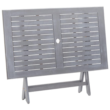 Vidaxl 5/7X Solid Acacia Wooden Garden Set Grey Terrace Set With/Without Armrest