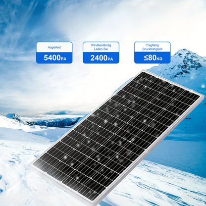 Zonnepanelen Set Camping – Zonne-Energiesysteem – Zonnepaneel Kit – Off-Grid Stroom – Camper Zonnepaneel Set – 400W Totaal Vermogen – 40A Mppt Laadregelaar Included