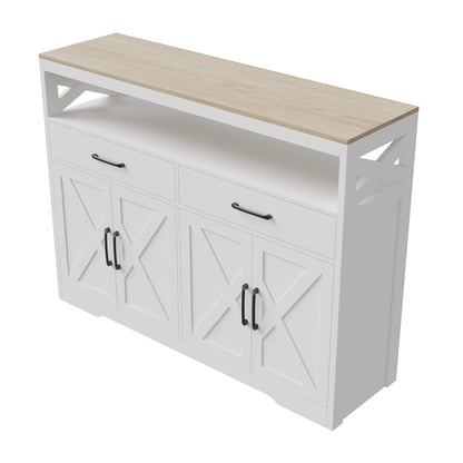 Dressoir – Opbergkast – Buffetkast – Ladekast – Keukenkast – 140x40x105 cm – MDF & Spaanplaat – Verstelbare Legplanken