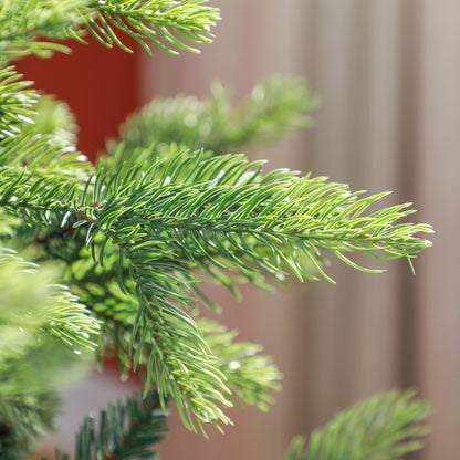 Kerstboom Kunstboom Kunstkerstboom Kunstkerstboom Decoratie Dennenboom – Realistisch Uitziend – Brandvertragend Materiaal – Stabiele Metalen Voet – 183 cm – Groen