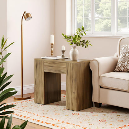 Bijzettafel – Sidetable – Nachtkastje – Bijzettafeltje – Houten Tafel – Style1 – Ruim Tafelblad 80x40 cm – Stevige Massief Houten Constructie