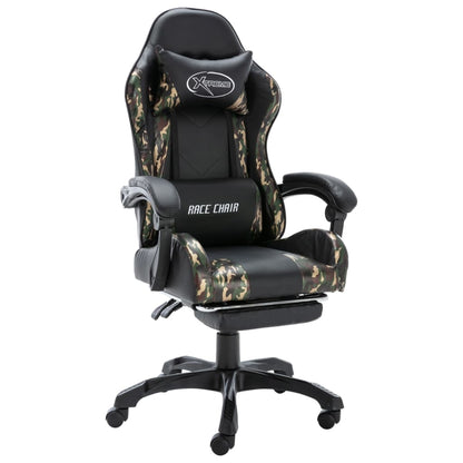 Gamestoel – Gaming Stoel – Gaming Chair – Game Stoel – Bureaustoel – Verstelbare Rugleuning – Uitschuifbare Voetensteun – Kunstleer – Max 150 kg