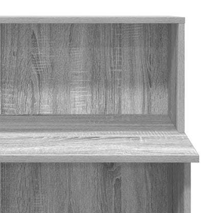 Balie – Reception Desk – Baliepaneel – Ontvangstbalie – Balietafel – Grijs – Houtmateriaal – Compact 100x50x103,5 cm