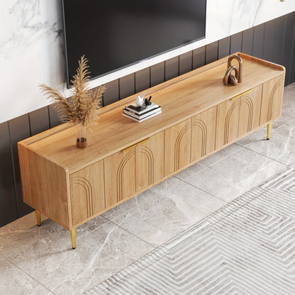 tv meubel – tv kast – tv meubelen – tv koffietafel – lowboard – klassiek design met glazen deuren – gouden handgrepen en poten – staand vloermodel – zonder montage