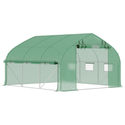 Kasje – Tuinkas – Broeikas – Kweekkas – Serre – UV-Bestendig – Stevig Gegalvaniseerd Stalen Frame – 350x300x200 cm