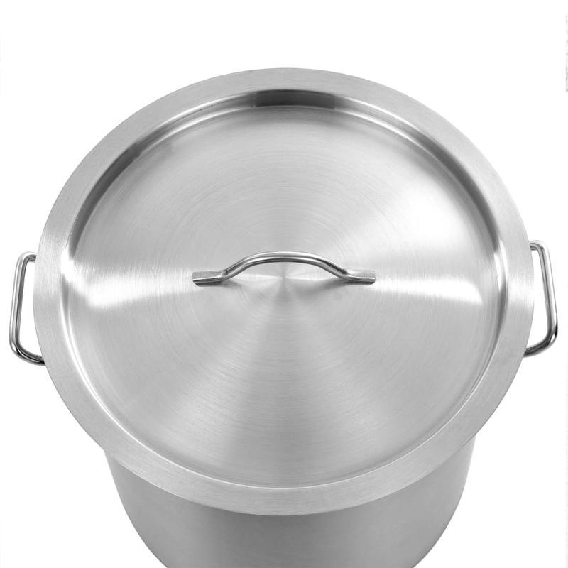 Kookpan – Steelpan – Soeppan – Braadpan – Snoeppan – RVS – 26 Liter – 32x32 cm – Geschikt Voor Alle Kookplaten