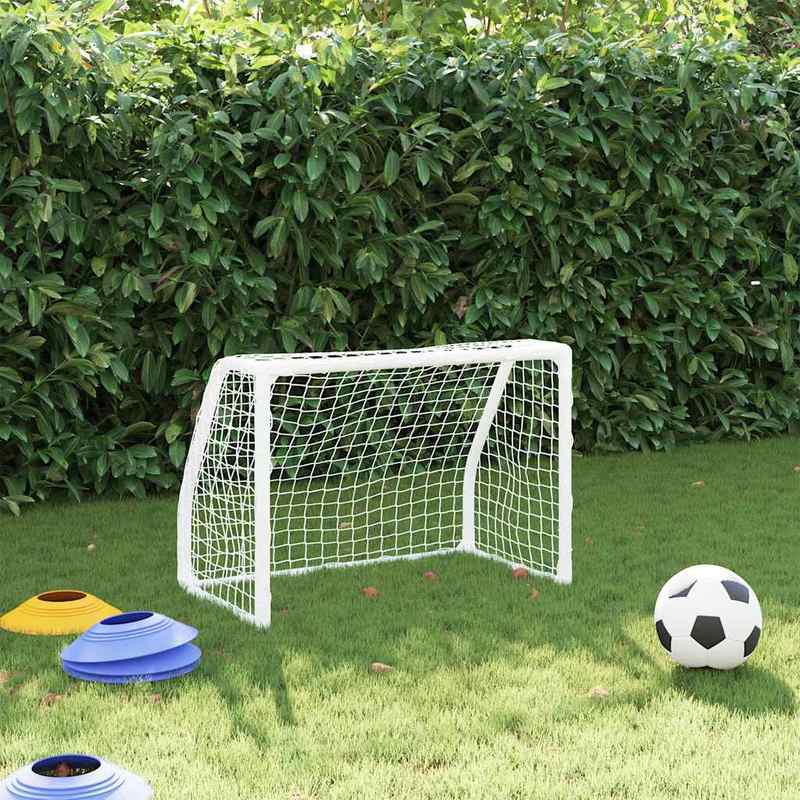 Voetbaldoel – Voetbalgoal – Voetbalgoals – Voetbaldoeltjes – Set van 2 – Inklapbaar & Draagbaar – 64x35x48 cm – Inclusief Witte Bal