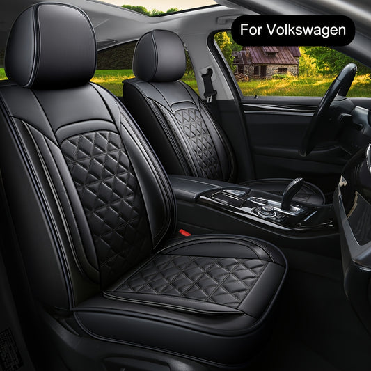 Autostoelhoezen – Stoelhoezen Auto – Zitbeschermer – Autostoelbekleding – Universele Seat Covers – 5 Zitplaatsen Set – PU Leer – Comfortabele Sponsvulling