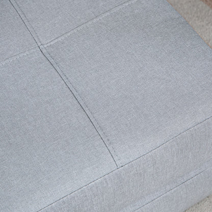 Slaapstoel – Slaapbank – Zetelbed – Logeerbed – Slaapfauteuil – 2-in-1 Opvouwbaar Design – Comfortabel Zacht Kussen – Lichtgrijs – Draagvermogen Tot 100 kg