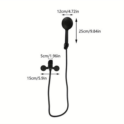 Doucheset – Douchekraan – Mengkraan – Handdouche – Douchegarnituur – Messing & RVS – 150 cm Flexibele Slang