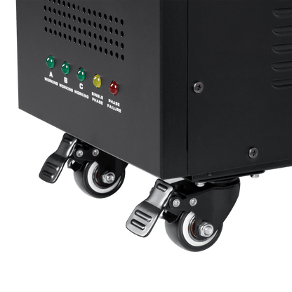 Spanningsstabilisator – Voltage Regulator – Spanningsregelaar – Driefasenspanningsregelaar – Voltage Stabilizer – Automatische Driefasige Stabilisatie – Nauwkeurige 230V ±3% Uitgang – Ingebouwde Fasebewaking Veiligheid