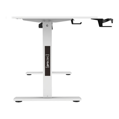 Verstelbaar Bureau – Zit-Sta Bureau – Elektrisch Bureau – Ergonomisch Bureau – Wit 140x60 cm – Traploos Verstelbaar 72-117 cm – Geheugenfunctie
