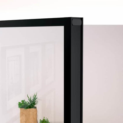 Binnendeur – Zwarte Deur – Interne Deur – Glazen Deur – Aluminium Deur – Temper Veilig Glas – Slank Design 83x201,5 cm