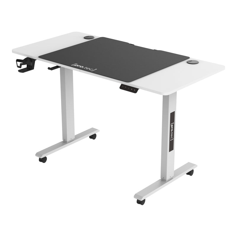 Verstelbaar Bureau – Zit-Sta Bureau – Hoogte Verstelbaar Bureau – Bureau Met Wieltjes – Elektrisch Verstelbaar – 120x60 cm Tafelblad – Met Geheugenfunctie