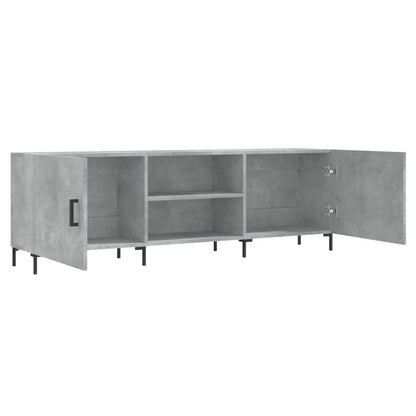 TV-meubel – Tv-kast – Tv-dressoir – Mediameubel – Tv-stand – Betongrijs – Ruimtebesparend Ontwerp – Hout en IJzer