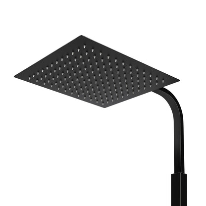 Douchekopset – Douchekop – Doucheset – Handdouche – Regendouche – Zwart – 30 cm – Thermostatisch – Hoge Druk