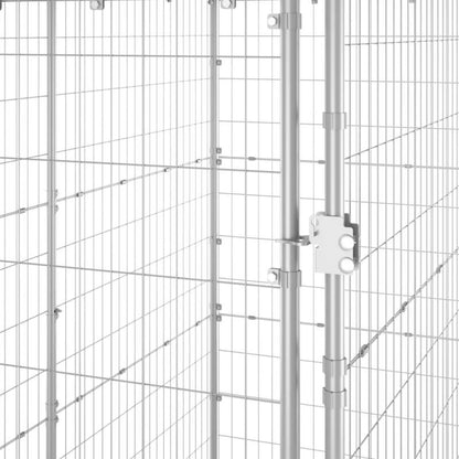 110x220x180cm Outdoor Kennel Roofed Yard Pet Shelter Farm Dog Residence Shed Open-Air Pet Breeding House Villa Outdoor Dog Living Hut Outdoor Pet Shelter, Pet Hutch, Spacious Kennel, Weatherresistant Shelter, Longlasting Pet