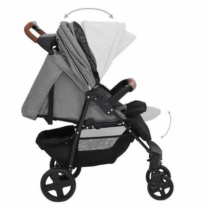Buggy – Babybuggy – Plooibuggy – Wandelwagen – Reisbuggy – Stalen Frame – Inklapbaar & Lichtgewicht – 3-in-1 Met Autostoel