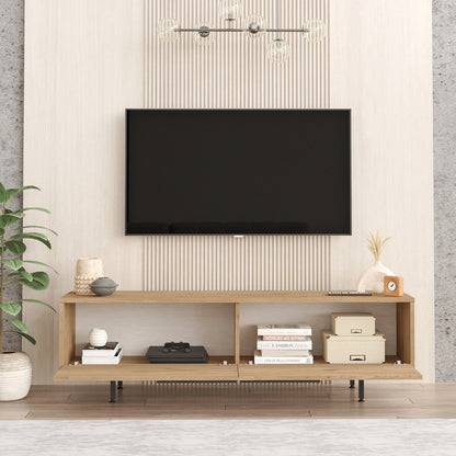 Kast – Opbergkast – Dressoir – TV Meubel – Kledingkast – 2 Deuren – Eikenhout Spaanplaat – 160x36x45 cm