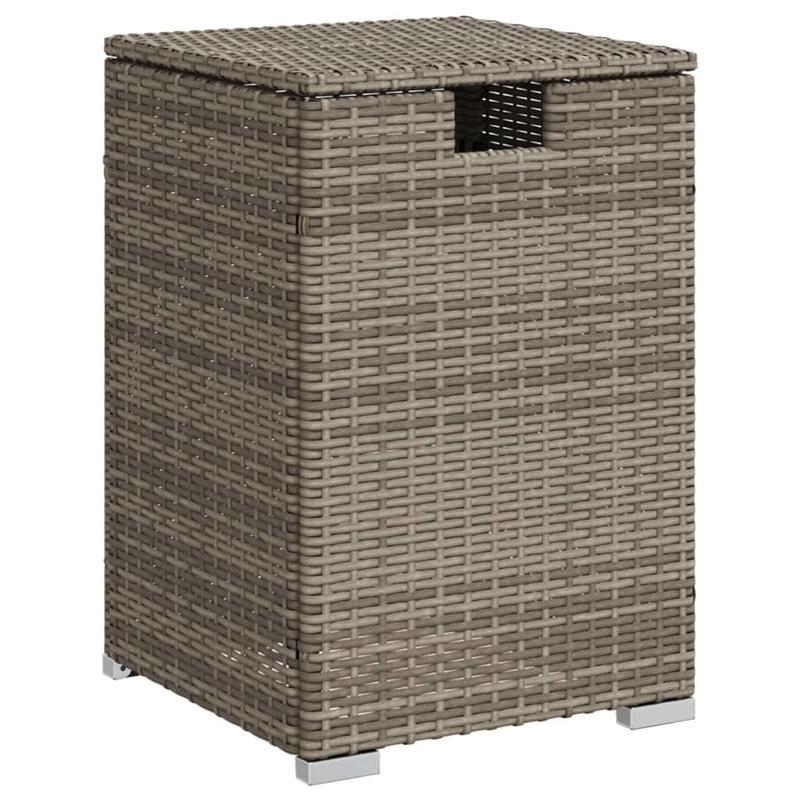 Propaanfleshoes Tafel – Gasfleshoes Tafel – Propaanfles Cover – Buiten Tafel – Outdoor Tafel – Grijs – 40x40x60 cm – Eenvoudig te Monteren – Draagbaar