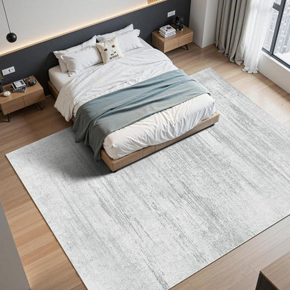 vloermat – vloerkleed – tapijt – vloerbedekking – mat – extra groot formaat – anti-slip – wasbaar – modern design – zacht grijs – zwaar en duurzaam