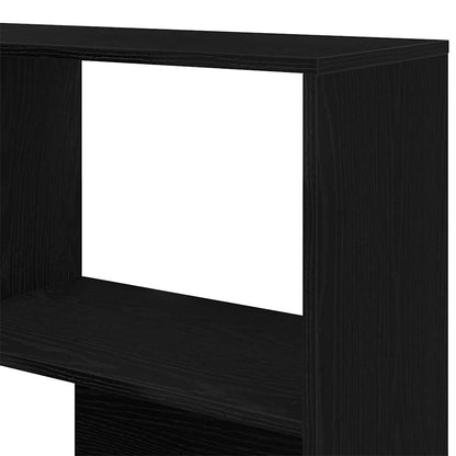 Boekenkast – Boekplank – Kasten – Opbergmeubel – Zwarte Eikenlook – Set Van 2 – 5 Ruime Planken – Modern Design Met Matte Afwerking