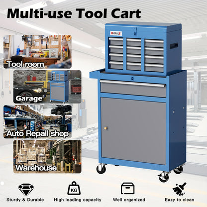 Gereedschapskist – Gereedschapswagen – Gereedschapskoffer – Toolbox – Opbergkast – Met 7 of 8 lades – Mobiel met zwenkwieltjes – Robuuste metalen constructie