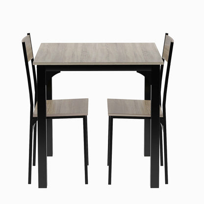 Salontafel – Koffietafel – Woonkamertafel – Tafel met Opbergruimte – Industriële Salontafel – Smeedijzeren Frame – Gehard Glasblad – Extra Ruime Opbergruimte – Compact Formaat – Grijs