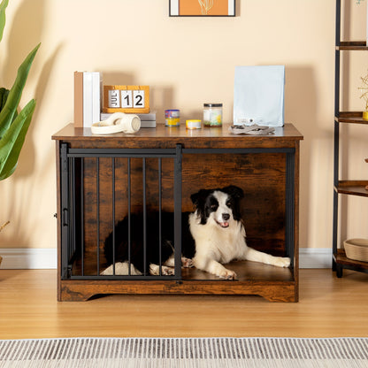 Hondenbench – Hondenkooi – Hondenbox – Bench Voor Honden – Huisdier Bench – Moderne Hondenbench Met 2 Deuren – Geschikt Voor Honden Tot 100 kg – Multifunctionele Bijzettafel
