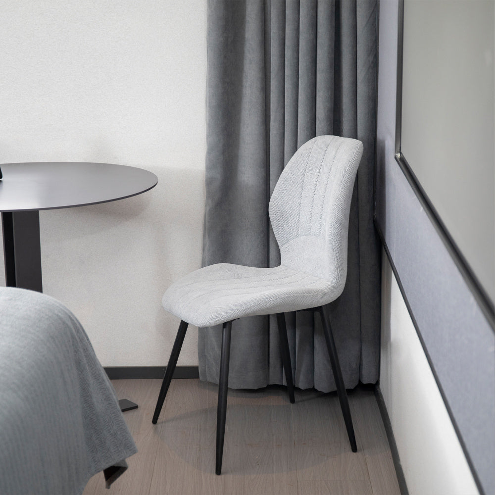 Eetkamerstoel – Stoel – Keukenstoel – Zithoekstoel – Designstoel – Set Van 4 – Ergonomisch Comfort – Duurzaam Linnen En Hout