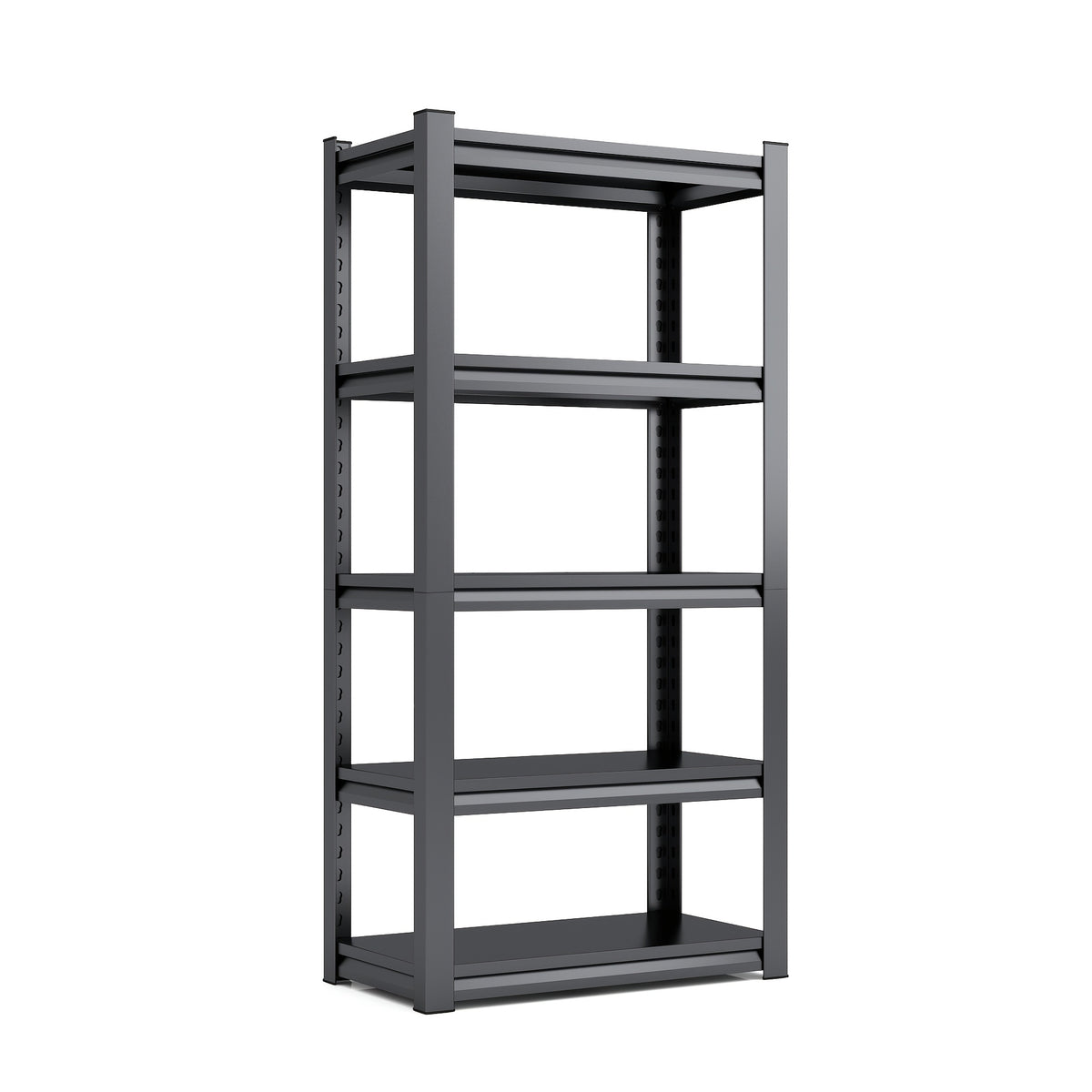 Stalen Rek – Metalen Stellingkast – Opbergrek – Werkplaatsrek – Garagekast – 5 Laags – Draagvermogen 650 kg – Verstelbare Hoogte – Krasbestendig – 160x80x40 cm