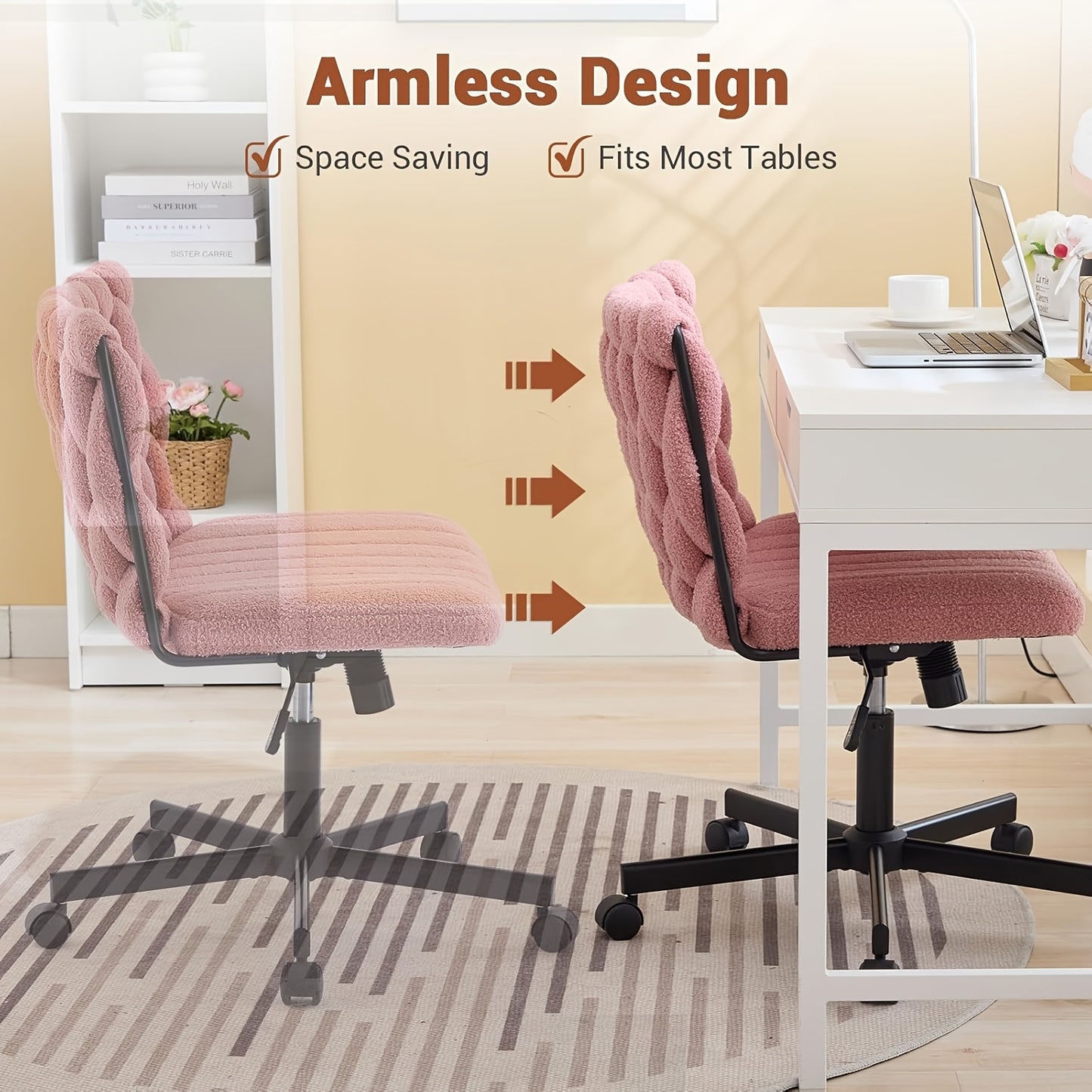 Ergonomische Bureaustoel – Bureaustoel Met Rugleuning – Kantoorstoel – Werkstoel – Design Stoel – Extra Brede Zitting 65 cm – Met Verstelbare Hoogte En 360° Draaibaar