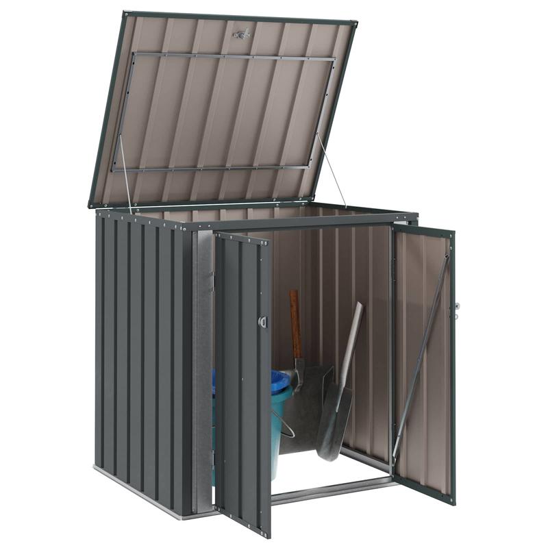 Tuinopbergbox – Tuinkist – Buitenbox – Opbergkist – Opbergbox – Zwart – Stalen Constructie – Ruim Formaat 101,5x82x100 cm