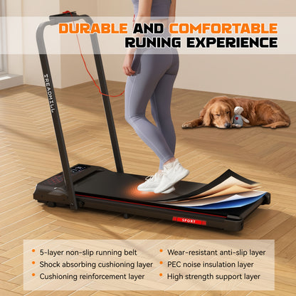 Loopband – Elektrische Loopband – Wandelband – Walkingpad – Treadmill – Inklapbaar – Fluisterstille Motor – Instelbare Snelheid 1-12 km/u