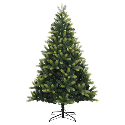 180cm (5'10") Foldable Artificial Christmas Tree with Hinges & Stand - Heavy-Duty Base, Easy Assembly, Sturdy Floor Decoration for Home, Office, Hotel Lobby - Space-Saving Design, No Needed, Lightweight & Sturdy Construction,