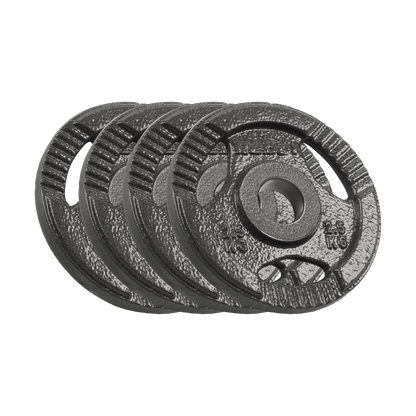 Gietijzeren Gewichtenschijven – Halterschijven – Fitnessgewichten – Krachttrainingsschijven – Dumbbell Schijven – 4x 2,5 kg – 51 mm Gat Met Handgrepen