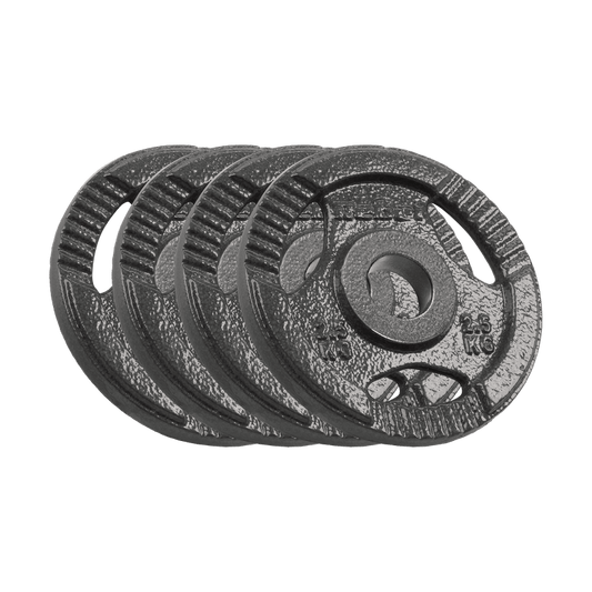Gietijzeren Gewichtenschijven – Halterschijven – Fitnessgewichten – Krachttrainingsschijven – Dumbbell Schijven – 4x 2,5 kg – 51 mm Gat Met Handgrepen