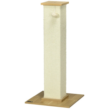 Krabpaal – Kattenkrabpaal – Kattenmeubel – Kattenboom – Krabtoren – Compact 80 cm Hoog – Natuurlijk Sisalmateriaal