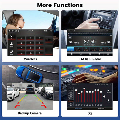 Android 15.0 Car Stereo – Multimediaspeler – Autoradio – Navigatiesysteem – Touchscreen Radio – 9 Inch HD IPS Scherm – Draadloze CarPlay & Android Auto – AHD Achteruitrijcamera Met Microfoon