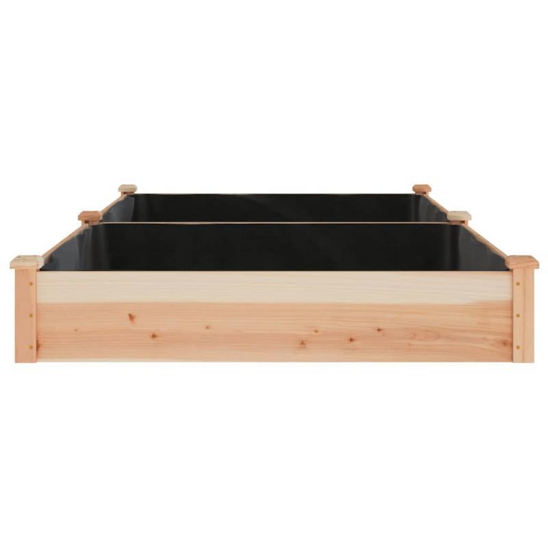 Easy to assemble Raised bed garden liner 240x120x25cm solid wood fir modern and simple backyard high-quality flower box kit