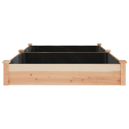 Easy to assemble Raised bed garden liner 240x120x25cm solid wood fir modern and simple backyard high-quality flower box kit