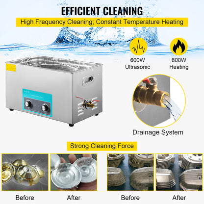 Ultrasone Reiniger – Ultrasonic Cleaner – Ultrasoon Schoonmaker – Ultrasoon Reinigingsapparaat – Ultrasone Tank – 30 Liter Capaciteit – Roestvrijstalen Behuizing met Timer en Verwarming
