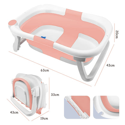 Hondenzwembad – Hondenbad – Dierenbad – Hondenwasbak – Opzetbad – Opvouwbaar Design – Anti-Slip Bodem – 63x43x20 cm Roze – Met Stopkraan