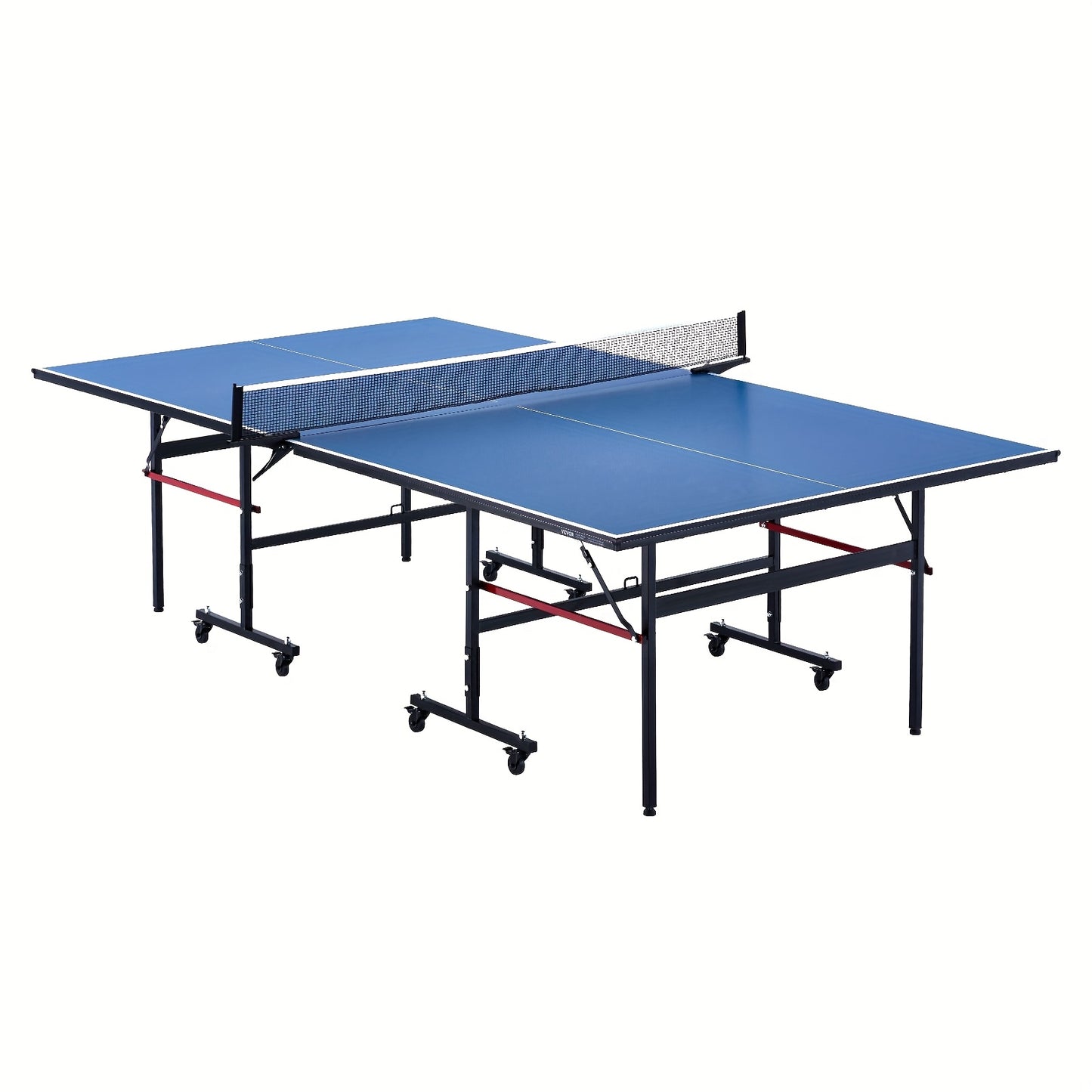 Tafeltennistafel – Pingpongtafel – Inklapbare Tafel – Speeltafel – Tafeltennisbord – Met Wieltjes En Klemnet – Aluminiumlegering – Officiële Formaat 108x60x30 inch