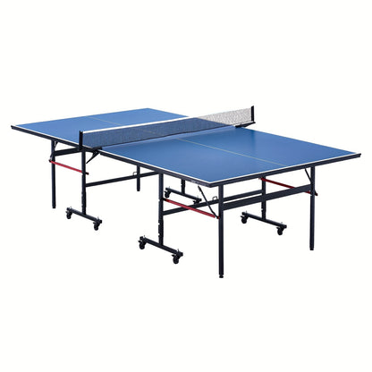Tafeltennistafel – Pingpongtafel – Inklapbare Tafel – Speeltafel – Tafeltennisbord – Met Wieltjes En Klemnet – Aluminiumlegering – Officiële Formaat 108x60x30 inch