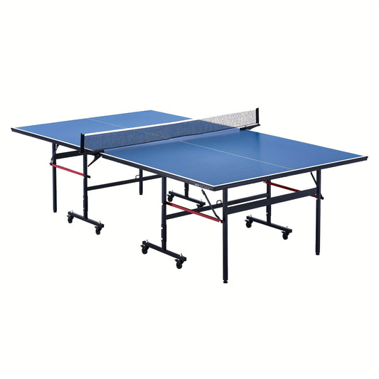 Tafeltennistafel – Pingpongtafel – Inklapbare Tafel – Speeltafel – Tafeltennisbord – Met Wieltjes En Klemnet – Aluminiumlegering – Officiële Formaat 108x60x30 inch