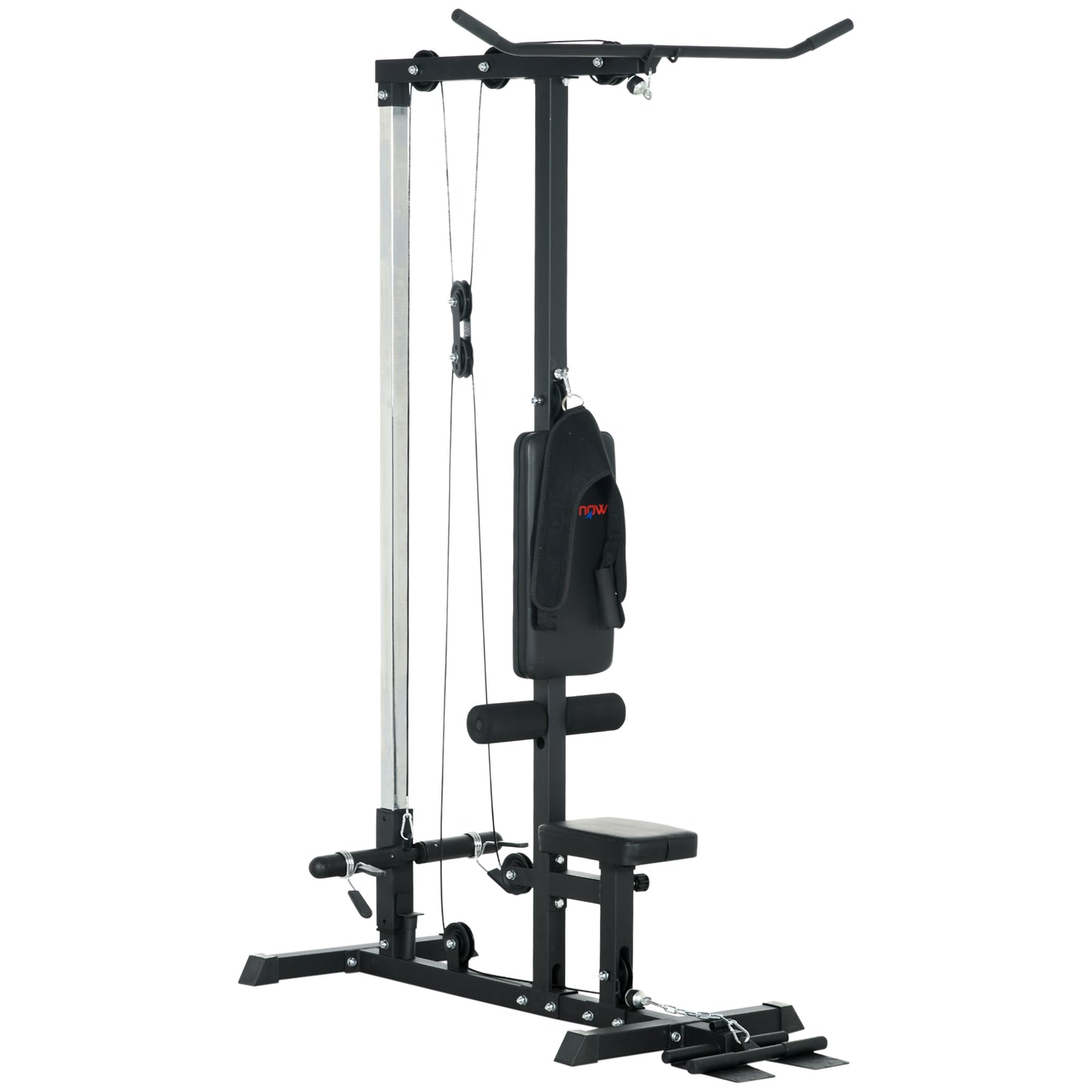 Lat Pulldown Apparaat – Katrol Systeem – Krachtstation – Fitnessstation – Home Gym – Verstelbare Zitting – Stalen Frame – Maximale Belastbaarheid 110 kg