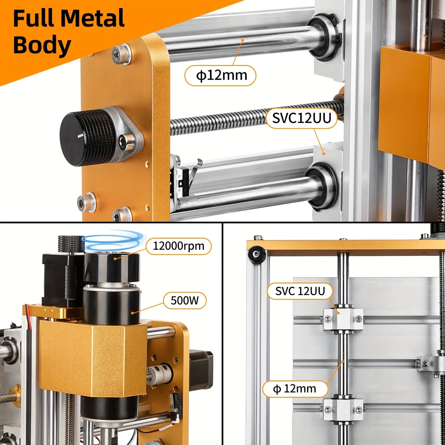 3018 Pro Max CNC Machine – CNC Router – Graveermachine – Freesmachine – CNC Router Kit – 500W Spindel – All-Metal Frame