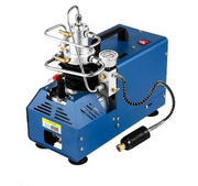 Luchtcompressorpomp - Luchtdruk - 1800W - 4500PSI - 30MPA - 300BAR - 220V - Compressor - Draagbare Compressor - Blauw - QUORE